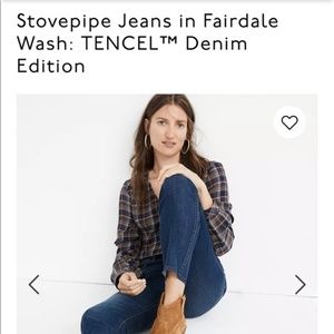 Madewell Stovepipe Jeans Worn Once  EUC